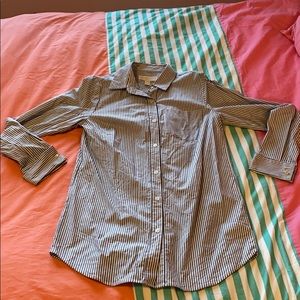 Michael Kors Striped Button up Top